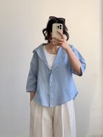 شومیز اقتصادی راه راه لینن