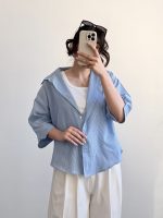 شومیز اقتصادی راه راه لینن - Image 2